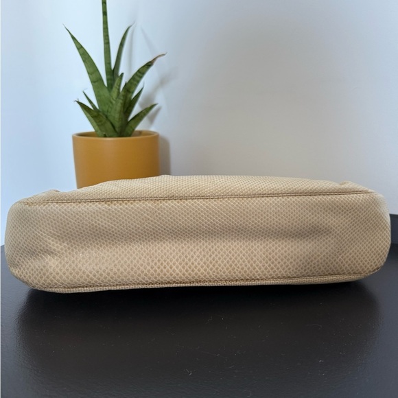 Vintage Judith Leiber cream & gold oversized designer clutch bag - Picture 2 of 9